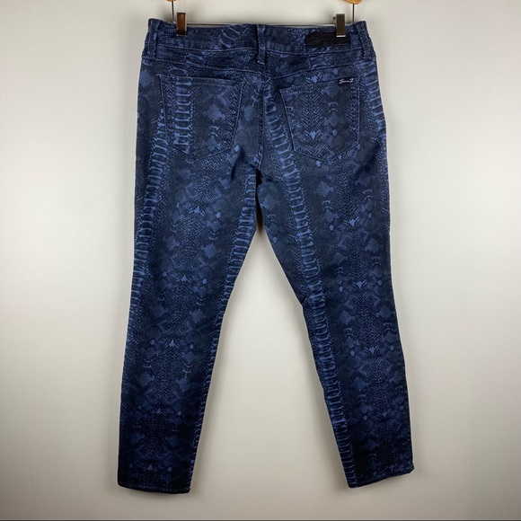 Seven7 snakeskin print jeans size 10 - Picture 2 of 6